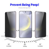 For Samsung Galaxy S23 5G ENKAY Hat-Prince 28 Degree Anti-peeping Privacy Tempered Glass Film