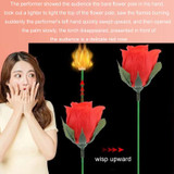 5pcs Torch Turns Into Rose Confession Gift Close-up Magic Prop(Wax Oil)