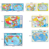 Children Magnetic Map Puzzle Educational Toys, Color: Medium World