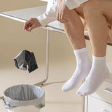 7pairs /Pack Man And Ladies Daily Disposable Socks Traveling Business Portable Single-Use Stockings, Size: Short Female(Mixed Colors)