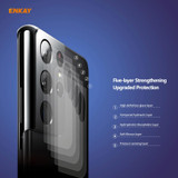 For Samsung Galaxy S21 Ultra 5 PCS ENKAY Hat-Prince 0.2mm 9H 2.15D Round Edge Rear Camera Lens Tempered Glass Film Protector