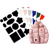 Self-Adhesive Down Jacket Patch Stickers Nylon Fabric Stickers Seamless Clothes Repair Hole Decals, Style: D Model No. 1