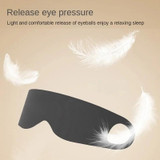 Strong Blackout Soft Relieve Fatigue Eye Protection Skin-friendly Breathable Elasticity Washable Eye Mask, Size: L(Black)