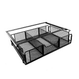 Under Desk Drawer Storage Organizer Desk Hidden Tray for Office Home(Black)