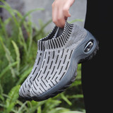 Socks Shoes Air-cushion Soles Increased Mesh Breathable Outdoor Casual Shoes, Size: 41(Light Gray)