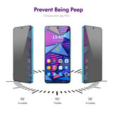 For Motorola Moto G Play 2024 5pcs ENKAY Hat-Prince 28 Degree Anti-peeping Privacy Tempered Glass Film