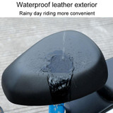 Electronic Bicycle Thickened Leather Heat Insulation Waterproof Universal Seat Cushion Covers, For: Back Seat
