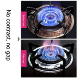 10pcs /Pack Gas Stove Oil-Proof Pad Cooktop Tinfoil Circle Kitchen Aluminum Foil Cleaning Mat, Model: Round