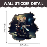 3D Cartoon Mouse Wall Stickers Home Kitchen Animal Decorative Decals, Model: CT70181G-T