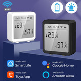 Wifi Temperature And Humidity Meter Sensor Equipment Smart Home Graffiti APP Temperature And Humidity Sensor(White)