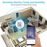 Wifi Temperature And Humidity Meter Sensor Equipment Smart Home Graffiti APP Temperature And Humidity Sensor(White)