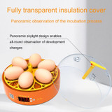 6-Eggs Small Household Experimental Children Smart Chicken Incubators, Spec: Manual US Plug