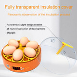 6-Eggs Small Household Experimental Children Smart Chicken Incubators, Spec: Automatic EU Plug