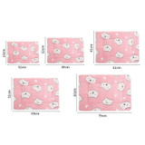 32x25cm Thickened Pet Cushion Cat Dog Blanket Pet Bed(Pink Stars)