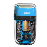 WMARK NG-988 Titanium Plated Head Reciprocating USB Shaver Electric Men Shaver(Blue)