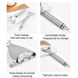 Stainless Steel Manual Corn Thresher Vegetable Peeler And Shaving Tool, Model: SJ-16 Corded Handle Corn Planer