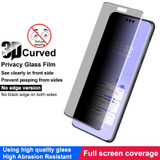 For Huawei Mate 60 RS Ultimate imak 3D Curved Privacy Full Screen Tempered Glass Film