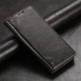 For Samsung Galaxy S23 Ultra 5G Suteni Baroque Calf Texture Buckle Wallet Leather Phone Case(Black)