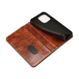 For Samsung Galaxy Note20 Suteni Baroque Calf Texture Buckle Wallet Leather Phone Case(Khaki)
