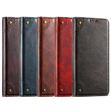 For Samsung Galaxy Note20 Suteni Baroque Calf Texture Buckle Wallet Leather Phone Case(Khaki)