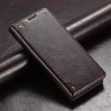 For Samsung Galaxy S22 5G Suteni Baroque Calf Texture Buckle Wallet Leather Phone Case(Brown)