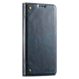 For Samsung Galaxy Note20 Suteni Baroque Calf Texture Buckle Wallet Leather Phone Case(Blue)