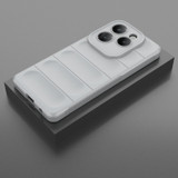 For Infinix Hot 40 Pro / Hot 40 Magic Shield TPU + Flannel Phone Case(Grey)