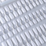 10pairs of 100pcs/box Frosted Coded Wearable Manicure Tablets, Shape: Long Ellipse M