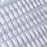 10pairs of 100pcs/box Frosted Coded Wearable Manicure Tablets, Shape: Short Ellipse L