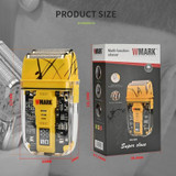 WMARK NG-995 Transparent Body Titanium Plated Blade Reciprocating USB Razor Electric Men Shaving Razor(Yellow)