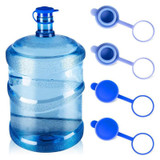 5pcs Household Bottled Water Bucket Lid Pure Water Seal Dustproof Cover(Blue)