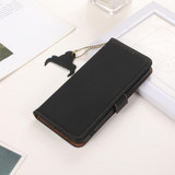 For Xiaomi Redmi Note 13 Pro 4G / POCO M6 Pro 4G Genuine Leather Magnetic RFID Leather Phone Case(Black)