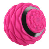 Yoga Silicone Fascia Ball Deep Muscle Relaxation Foot Massage Ball(Rose Red)