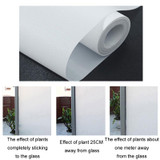 Electrostatic Frosted Anti-Peep Glass Thermal Insulation Window Film, Length: 45cm Wide/Meter(Glue-free White Matte)