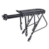 Bicycle Rear Rack Mountain Bike Aluminum Tail Rack With Carrier, Size: Semi Quick Release(Black)