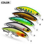 PROBEROS DW605 Sinking Minnow Lure Bionic Plastic Fake Bait Freshwater Sea Bass Fishing Hard Baits, Size: 7cm/8g(Color D)