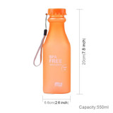 550ml Frost Leak-proof Plastic Portable Soda Bottle Sealed Simple Student Handy Beverage Bottle