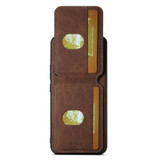 For Xiaomi 13 Suteni H02 Litchi Leather Card Wallet Stand Back Phone Case(Brown)