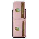 For Xiaomi 13 Suteni H02 Litchi Leather Card Wallet Stand Back Phone Case(Pink)