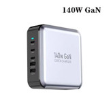 GAN 140W PD65W / PD20W / QC3.0 USB Five Port Laptop Adapter, Plug:AU Plug