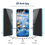 For Samsung Galaxy A35 / A55 ENKAY Hat-Prince 360 Degree Anti-peeping Privacy Full Screen Tempered Glass Film