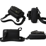 WEPOWER 2120 Functional Messenger Bag Men Chest Bag(Black)