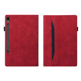 For Samsung Galaxy Tab S9 Ultra /S8 Ultra Splicing Shockproof Leather Tablet Case(Red)