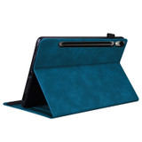 For Samsung Galaxy Tab S9 Ultra /S8 Ultra Splicing Shockproof Leather Tablet Case(Blue)