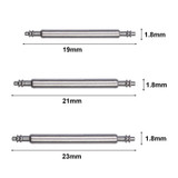 100pcs /Set 304 Stainless Steel Strap Connecting Rod Strap Switch Lugs, Spec: Double (1.8x23mm)