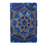 For iPad Pro 11 (2020) Coloured Drawing Pattern Horizontal Flip Leather Tablet Case with Holder & Card Slot & Sleep / Wake-up Function(Blue Mandala)