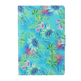 For Galaxy Tab A 8.0 (2019) T290 / T295 Coloured Drawing Pattern Horizontal Flip Leather Case with Holder & Card Slot(Flowers)