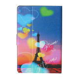 For 7 inch  Tablet PC Universal Coloured Drawing Pattern Horizontal Flip Leather Case with Holder & Card Slot(Romantic Tower)