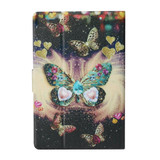 For 7 inch  Tablet PC Universal Coloured Drawing Pattern Horizontal Flip Leather Case with Holder & Card Slot(Butterflies)