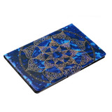 For Galaxy Tab S5e T720 / T725 Coloured Drawing Pattern Horizontal Flip Leather Case with Holder & Card Slot & Sleep / Wake-up Function(Blue Mandala)